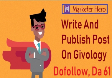 Dofollow,  Da61 Write and Publish Post On Givology