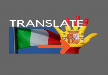 translate italian to spanish 600 words
