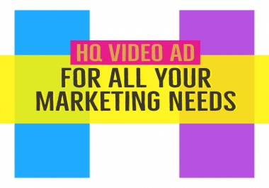 Make an amazing and professional Video Ad for you