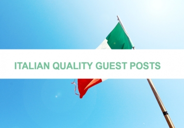 High Quality Real Outreach Italian Guest Post Link