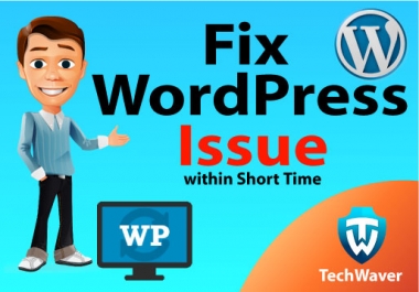 Fix Your Wordpress Issue/bug within 1-3 hours