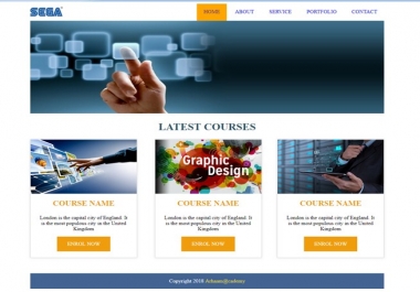 Need to design a smart and nice looking simple website