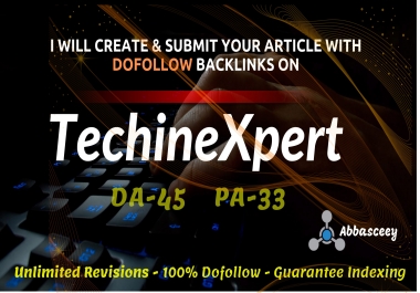 Submit Dofollow Guest Post on Techinexpert Real Tech Site Having DA-45
