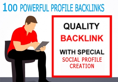 Provide 100 profile backlinks