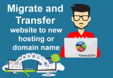 Migrate and transfer website to new hosting or Domain name