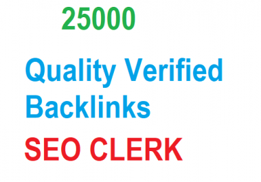 25000 Verified Backlinks
