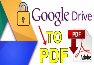 Convert google drive protected document to PDF Or a new document without protection
