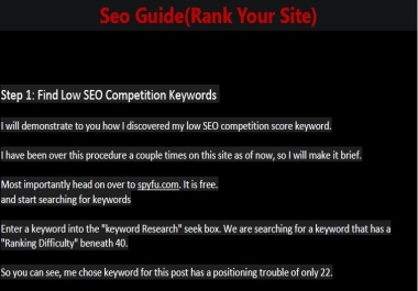 Seo Guide Rank Your Site 1st in Google
