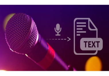 Audio to text transcribe