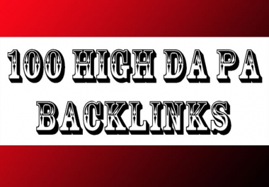 100 Unique Domain High Da Pa Backlinks In 2 Days