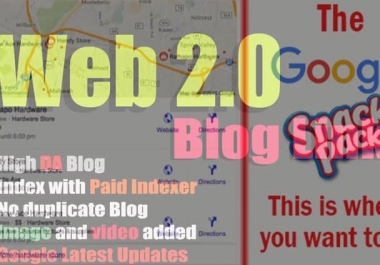 embed your google map in 1000 web20 high da blogs best for local SEO