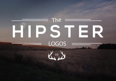 esign a vintage hipster logo