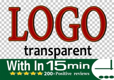 make transparent logo png background