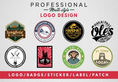 design a circular round logo,  badge,  sticker,  label,  patch