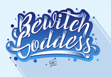 design a totally original handmade lettering logo