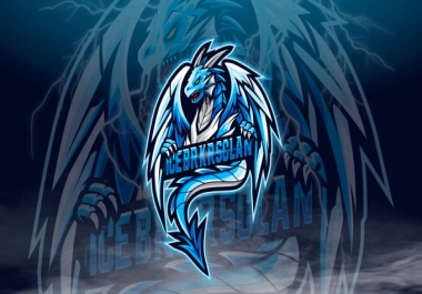 design logo gaming esport with mascot character
