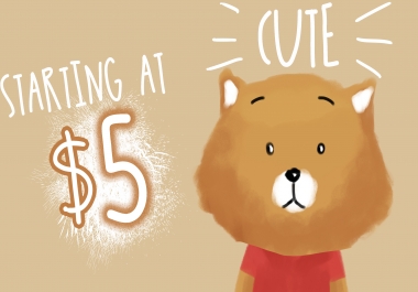 Create Cute Simple Pet Illustration For You