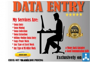 Any Type Of Data Entry Work properly complete