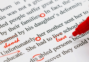 Proofreading for articles