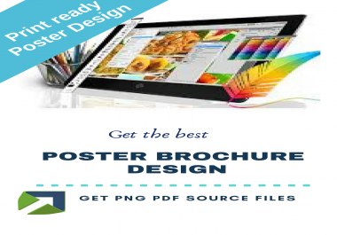 Design amazing poster and brochure