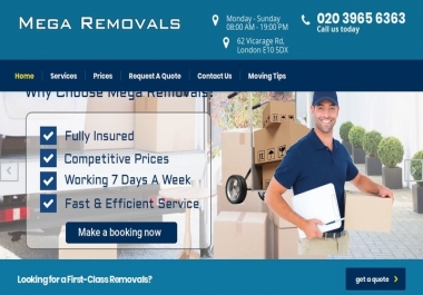 London Removals Website for Sale - Mega Removals