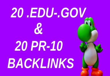 do 40 high quality edus, govs and pr10 SEO backlinks