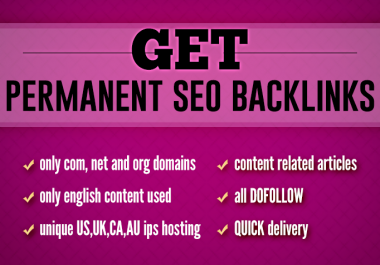 get you exclusive permanent SEO backlinks