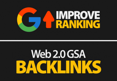 create premium web 2, 0 website SEO backlinks