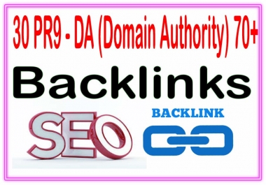 Get you Do 30 PR9-DA70 backlinks