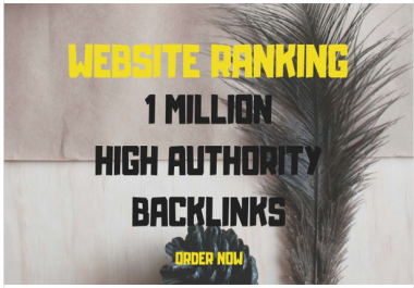 Create 1,000,000 gsa ser backlinks for website ranking