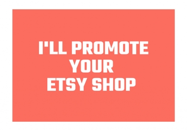 promote your etsy shop webstore