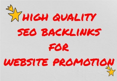 build high quality SEO backlinks for website promotion