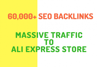 make 20,000 SEO backlinks for aliexpress store