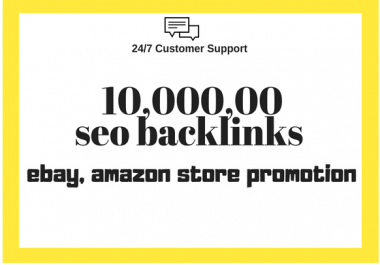 Ebay,  amazon store promotion for better sales by 10, 00,000 SEO backlinks