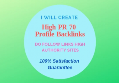 give you 70 dofollow profile backlinks
