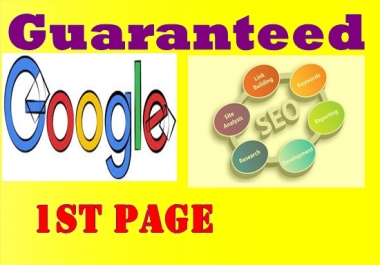 Guaranteed Google First Page Ranking Service in top 3