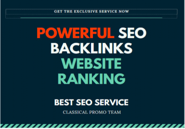 provide best seo service,  backlinks for website ranking