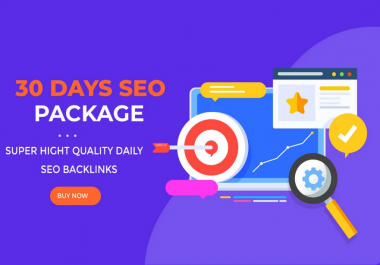 create high quality SEO backlinks,  monthly service