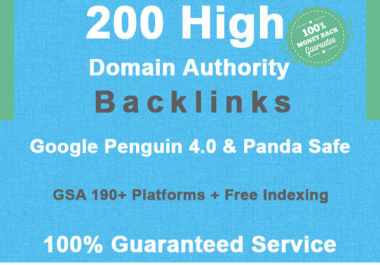 200 high domain authority SEO backlinks
