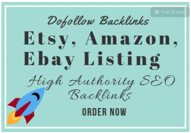 promote your etsy,  amazon,  ebay listing using SEO