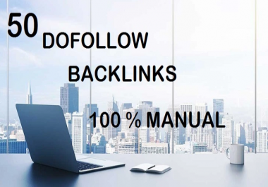 build 50 dofollow SEO backlinks, link building for your site