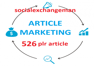 give you 526 Article Marketing plr articles and up to 4000 keywords