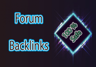 provide you with high da forum natural backlinks