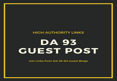 do guest post on da 93 high traffic site