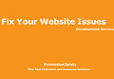 fix your website issues for error,  cms customization and theme setup