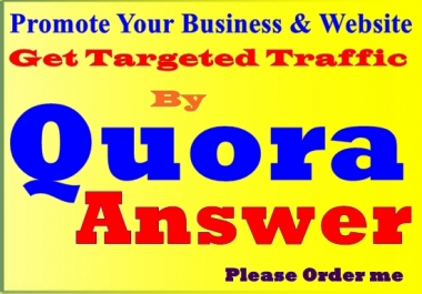 I will drive web traffic by high quality qa answer