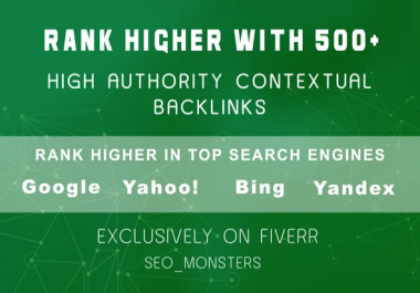 provide 500 contextual high authority backlinks