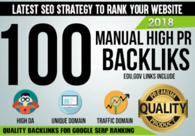 create 100 backlinks from da 50 high,  skyrocket your ranking