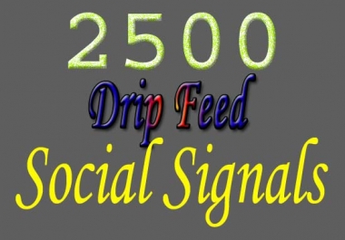 faithfully creativity of 2500 real and best SEO social signals