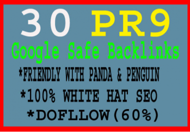 create pr9 da70 plus high authority backlinks for google rankling